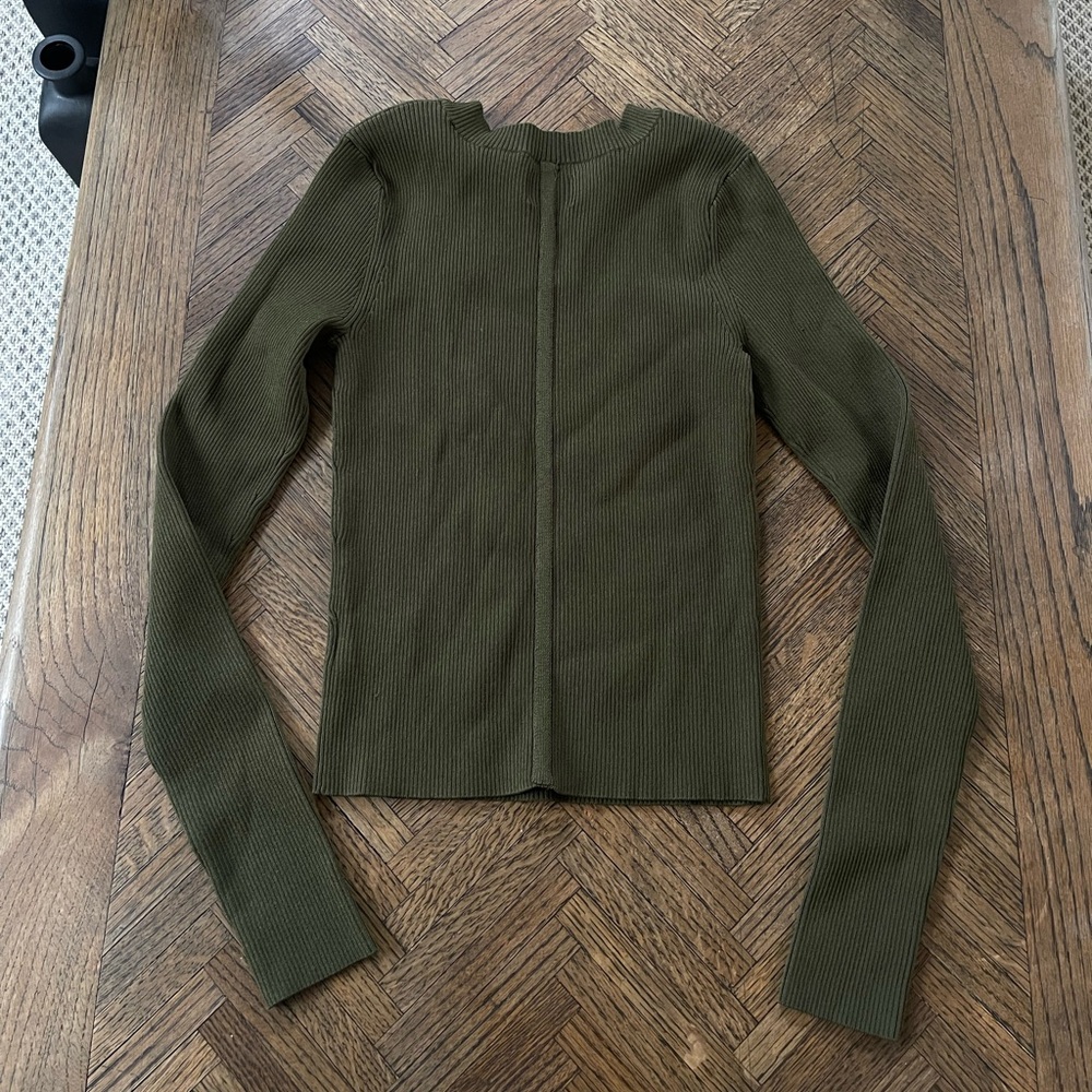 Grey/Ven Long Sleeve Knit Top - Picture 2 of 5